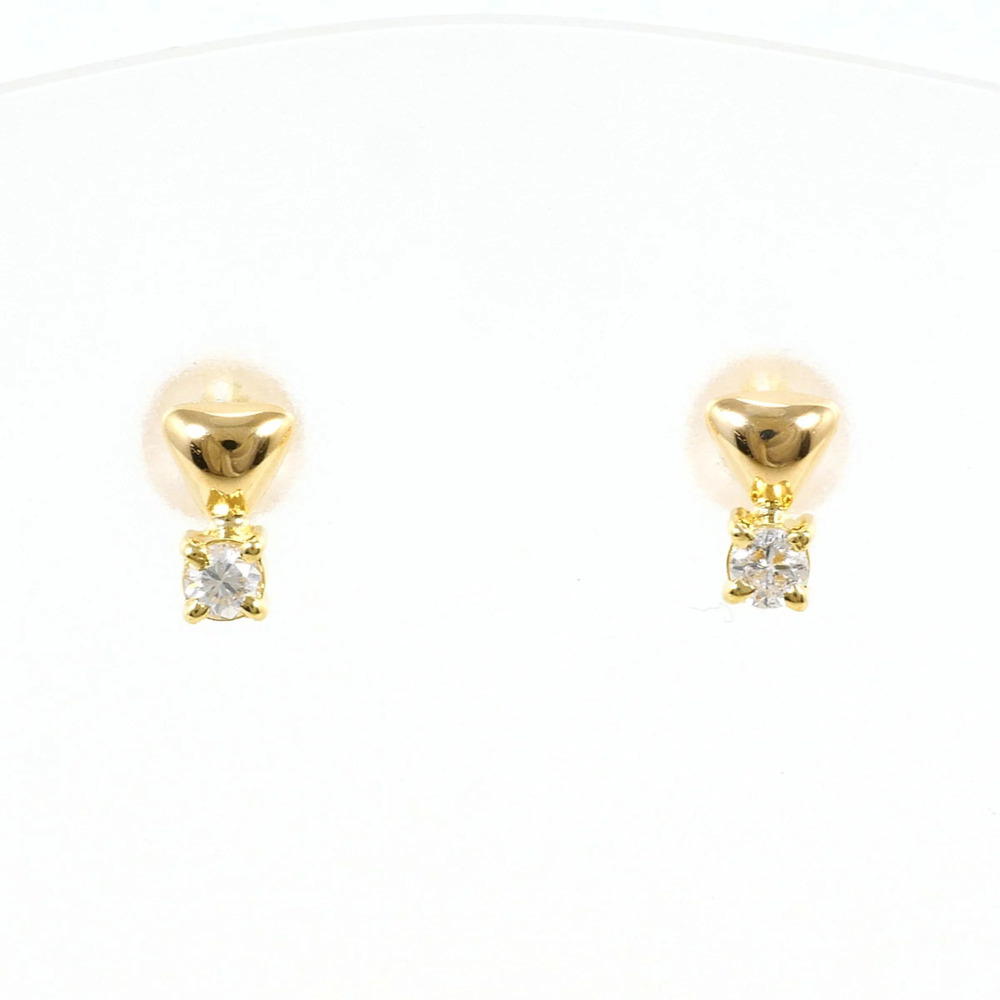 VINTAGE 18k Gold Diamond Earrings